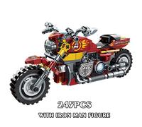 Pas De Boîte - Blocs De Construction Technique Marvel Avengers Captain America, Moto Iron Man, Jouets Héros, Cadeaux Pour Garçons, Nouvelle Collection