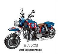 Pas De Boîte - Blocs De Construction Technique Marvel Avengers Captain America, Moto Iron Man, Jouets Héros, Cadeaux Pour Garçons, Nouvelle Collection