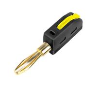 Pas de bouchon banane de fer à souder pour appareils de qualité supérieure avec capacité de courant de 32 A et connecteur banane de laboratoire de contact plaqué or