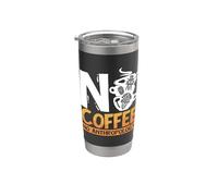 Pas de café, pas d'archéologue ancien, amateur de café, anthropologie Gobelet isotherme en acier inoxydable double paroi
