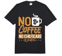 Pas de café, Pas de Professeur de garderie, Amateur de café, Assistante Maternelle Comfort Colors Adult Heavyweight T-Shirt