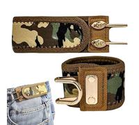 Pas de ceinture à boucle - Construction textile extensible, design profilé fin, système de soutien confortable à la taille, mécanisme de sangle facile pour le réglage de la longueur, performance de