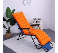 Pas De Chaise-1pcs Coussin De Chaise Longue Portable Patio De Jardin Inclinable Relaxer Patio Chaise Longue Pad Siège Extérieur Coussin De Chaise Longue, Orange, 125x48x8cm