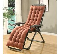 Pas De Chaise-1pcs Coussin De Chaise Longue Portable Patio De Jardin Inclinable Relaxer Patio Chaise Longue Pad Siège Extérieur Coussin De Chaise Longue, Coffee, 155x48x8cm