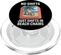 Pas de changement de poste, juste des changements dans les chaises de plage Fête du travail PopSockets PopGrip pour MagSafe