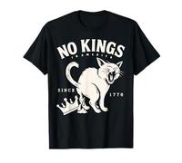 Pas de chat en chemise de roi depuis 1776 en Amérique lors d'une manifestation patriotique T-Shirt