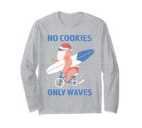 Pas de Cookies, Juste des Vagues Qui surfent sur Le Père Noël en Juillet Manche Longue