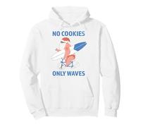 Pas de Cookies, Juste des Vagues Qui surfent sur Le Père Noël en Juillet Sweat à Capuche
