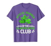 Pas de coriandre - Cilantro Hater - Je déteste la coriandre T-Shirt, Homme, Violet Chiné, S