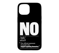 Pas de définition Dictionnaire Sens drôle Antisocial Coque pour iPhone 15