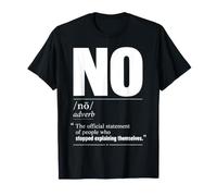 Pas de définition Dictionnaire Sens drôle Antisocial T-Shirt