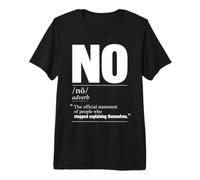 Pas de définition Dictionnaire Sens drôle Antisocial T-Shirt Haut de Gamme