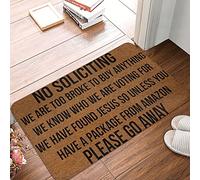 Pas De Démarchage, Nous Sommes Trop Fauchés pour Acheter Quoi Que Ce Soit Paillasson Antidérapant Absorbant Paillasson Exterieur Drainage Tapis De Bain pour Entrée Accessoires Maison Jardin 40 X
