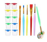 Pas de déversement de gobelets de peinture, gobelets de peinture pour la peinture - Gobelet de peinture multifonction anti-fuite, tasse de peinture portable, pinceau pour pour les cours d'art,
