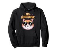 Pas de devoirs Chat drôle Premier Jour d'école Sweat à Capuche