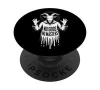 Pas de Dieux, Pas de maîtres, chèvre Occulte, Baphomet, Anarchie PopSockets PopGrip Adhésif