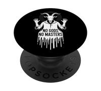 Pas de Dieux, Pas de maîtres, chèvre Occulte, Baphomet, Anarchie PopSockets PopGrip Adhésif