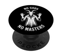 Pas de Dieux, Pas de maîtres, chèvre Occulte, Baphomet, Anarchie PopSockets PopGrip Adhésif