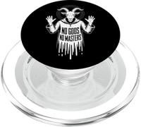 Pas de Dieux, Pas de maîtres, chèvre Occulte, Baphomet, Anarchie PopSockets PopGrip pour MagSafe