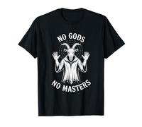 Pas de Dieux, Pas de maîtres, chèvre Occulte, Baphomet, Anarchie T-Shirt