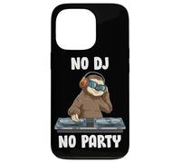 Pas De DJ, Pas De Fête Musique Techno DJ Sloth Rave Coque pour iPhone 13 Pro