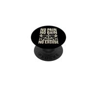Pas de Douleur, Pas de Gain, Pas d'excuse entraîneur Personnel PopSockets PopGrip Adhésif