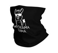Pas De Drame Llama Drôle Unisexe Écharpe Tube Anti-Solaire Snood Douce Tour De Cou pour Moto Marche Yoga Course À Pied