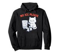 Pas de Glace s'il Vous plaît Mème Chat drôle Humour Froid Sweat à Capuche