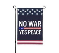 Pas de guerre, oui à la paix. Drapeaux de Colombie, d'Iran, du Venezuela, du Mexique et de Cuba pour l'extérieur. Drapeaux de jardin double face.