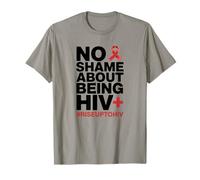 Pas de honte d'être VIH+ Ruban Rouge T-Shirt
