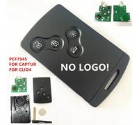 Pas de LOGO e voiture sans lio4 à 4 boutons, 5 pièces/lot, télécommande de carte à puce 433MHz 4A, puce pour clé Rena Clio IV 4 Captur 2009 - 2017 4A Chip