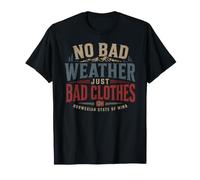Pas de Mauvais Temps, Juste de Mauvais vêtements, Humour norvégien norvégien T-Shirt
