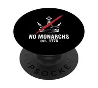 Pas DE MONARQUES EST. 1776 Indépendance, rébellion, liberté PopSockets PopGrip Adhésif