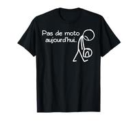 Pas de Moto Aujourd'hui Motard Motos Courses Homme Drôle T-Shirt