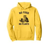 Pas de nourriture sans plantes Plante pour chat Plantes chatons Amoureux des chats Sweat à Capuche