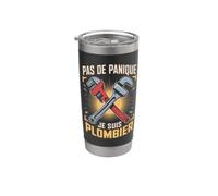 Pas De Panique Je Suis Plombier Outils Gobelet isotherme en acier inoxydable double paroi