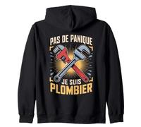 Pas De Panique Je suis Plombier Outils Sweat à Capuche