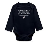 Pas de Panique Tata Annonce Grossesse Body Manches Longues Bébé Bio