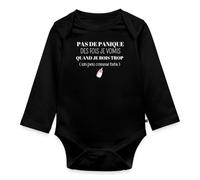 Pas de Panique Tata Annonce Grossesse Body Manches Longues Bébé Bio