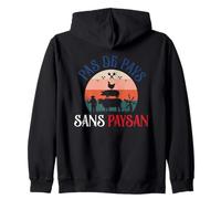 Pas De Pays sans Paysan Soutien Aux Agriculteurs Agriculture Sweat à Capuche