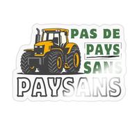 Pas De Pays Sans Paysans Honorez Agriculteurs Autocollant Sticker