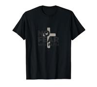 Pas de Peur avec la Foi, la Vie est effrayante sans Jésus Christian T-Shirt, Homme, Noir, 3XL