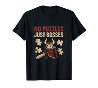 Pas de puzzles, juste des boss, un graphique de jeu d'e-sport T-Shirt
