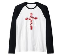 Pas de Roi chrétien mais Christ Croix Dieu Jésus Foi Manche Raglan