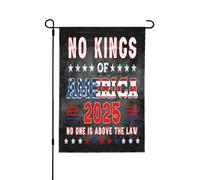 Pas de roi en Amérique - Drapeaux de jardin Bienvenue Drapeau de maison double face Saisonnier Ferme Mariage Cour Décoration extérieure 12,5"x18"