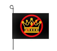 Pas de roi en Amérique Pas de roi Non Manifestations Panneau Drapeaux de jardin Bannières d'art Arrière-cour