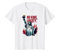 Pas de Roi, Juste la liberté T-Shirt, Enfant, Blanc, 4 Ans