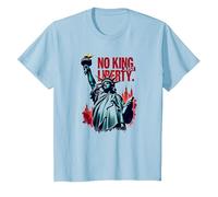 Pas de Roi, Juste la liberté T-Shirt, Enfant, Bleu Céleste, 10 Ans