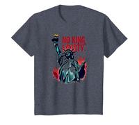 Pas de Roi, Juste la liberté T-Shirt, Enfant, Bleu Chiné, 10 Ans