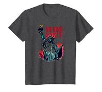 Pas de Roi, Juste la liberté T-Shirt, Enfant, Chiné Foncé, 10 Ans